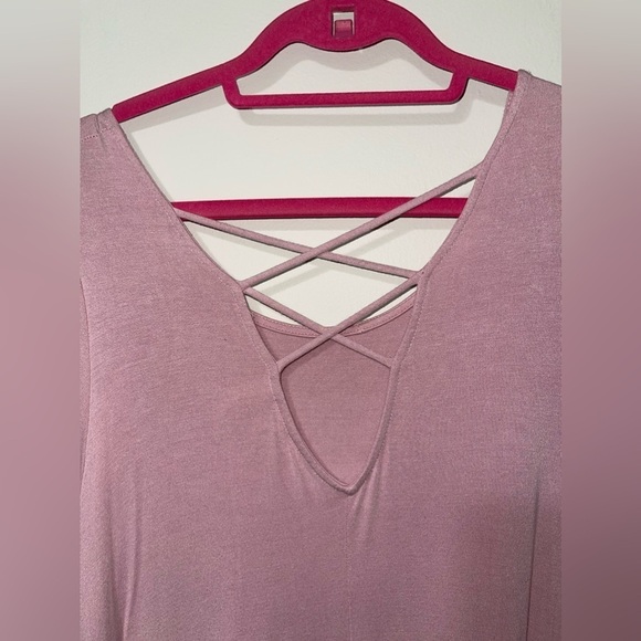 Emetla Light Pink Cutout Back Dress Size Large - Picture 3 of 6